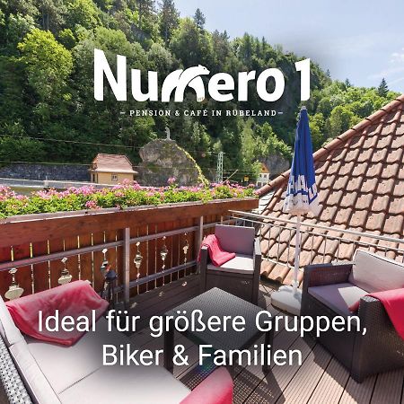 Numero1-Pension Und Cafe รูเบอร์ลันด์ ภายนอก รูปภาพ