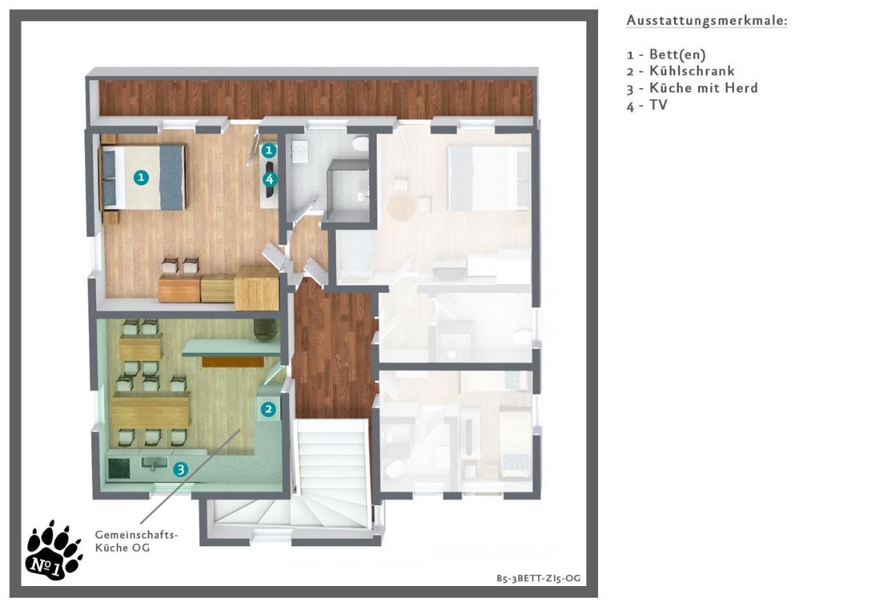 Numero1-Pension Und Cafe รูเบอร์ลันด์ ภายนอก รูปภาพ